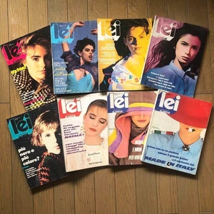 Lei italienische Modemagazine 8 Ausgaben aus den frühen 80er Jahren Lot aus Japan - Bild 1 von 10
