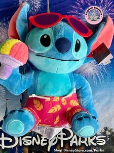 Peluche 2025 Disney Parks Aulani Resort Stitch Snow Cone acción en vivo 13"" nuevo - Imagen 1 de 3