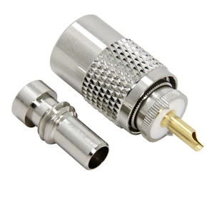 PL 259 Connettori, Confezione da 20 PL-259 UHF Connettore a Saldare Maschio Spina con Riduttore... - Foto 1 di 7