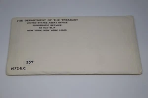 1972 Uncirculated Coin Set U.S Mint Original Government Packaging OGP - Picture 1 of 10