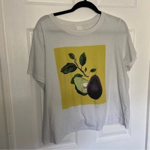 H&M Avocado Tee XL cropped - Picture 1 of 4