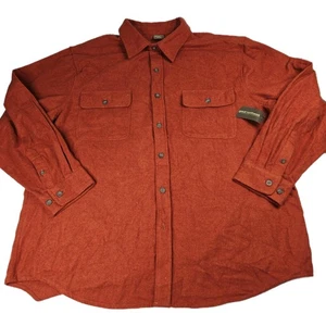 Great Northwest Shirt Mens 2XL Rust Chamois Button Up Long Sleeve Heavyweight - Picture 1 of 13