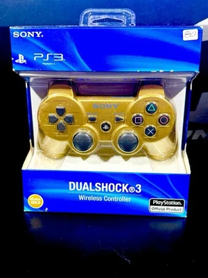Controlador Sony DualShock 3 (99070) dorado (nuevo en caja) nuevo en caja PS3 Playstation 3 OEM Foto 1 de 2