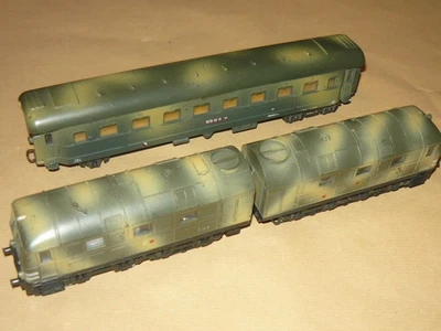 LIMA TRENO MILITARE MIMETICO LEOPOLD DB FERROVIE TEDESCHE TRENI SCALA H0 - Immagine 1 di 4