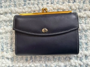 Neu im Karton Bosca schwarz Leder französische Geldbörse Portemonnaie UVP $ 90 - Bild 1 von 8