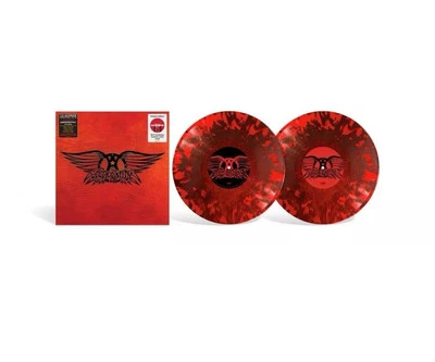 Aerosmith Greatest Hits  Limited 2 x Black & Red Splatter Vinyl Sealed - Image 1 of 4