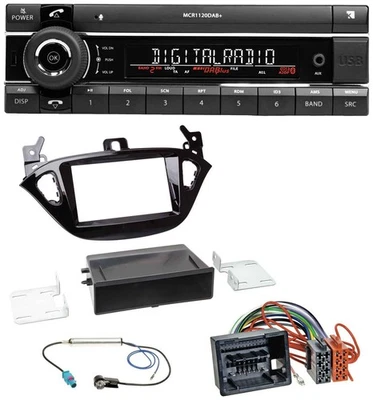 Kienzle Bluetooth MP3 USB DAB Autoradio für Opel Adam ab 13 Corsa E ab 15 Ablage - Bild 1 von 4