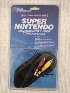 RARE SEALED 1991 Super Nintendo SNES Stereo Cable AV NEW 1991 Toys R Us! - Bild 1 von 9