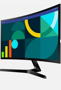 NEW SAMSUNG ESSENTIAL S3 27” 100Hz FHD LS27D366GANXZA CURVED COMPUTER MONITOR - Picture 1 of 3