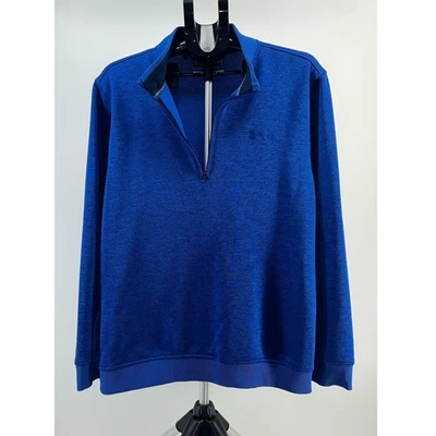 Under Armour 男式 XL 蓝色套衫长袖宽松版型 — 第 1/4 张图片