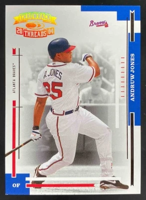Andruw Jones 2004 Donruss Throwback Threads Gold Proof /100 #16 Braves - Image 1 of 4
