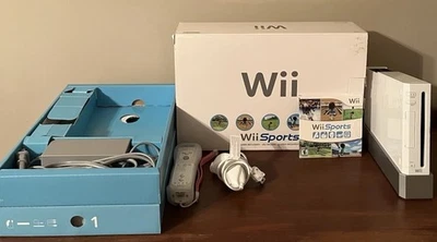 Nintendo Wii Console W/Wii Sports Complete In Box (CIB) - Tested & Working - Image 1 of 4