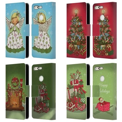 HEAD CASE DESIGNS CHRISTMAS ESSENTIALS LEATHER BOOK CASE FOR GOOGLE PHONES - Image 1 of 4