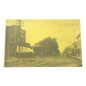 Millington MI Postkarte - Valentine Building 1912 Foto, im Besitz bis 1957 - Bild 1 von 2