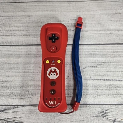 Nintendo Wii Motion Plus Remote Wiimote Controller OEM Mario Limited Edition Red - Image 1 of 4