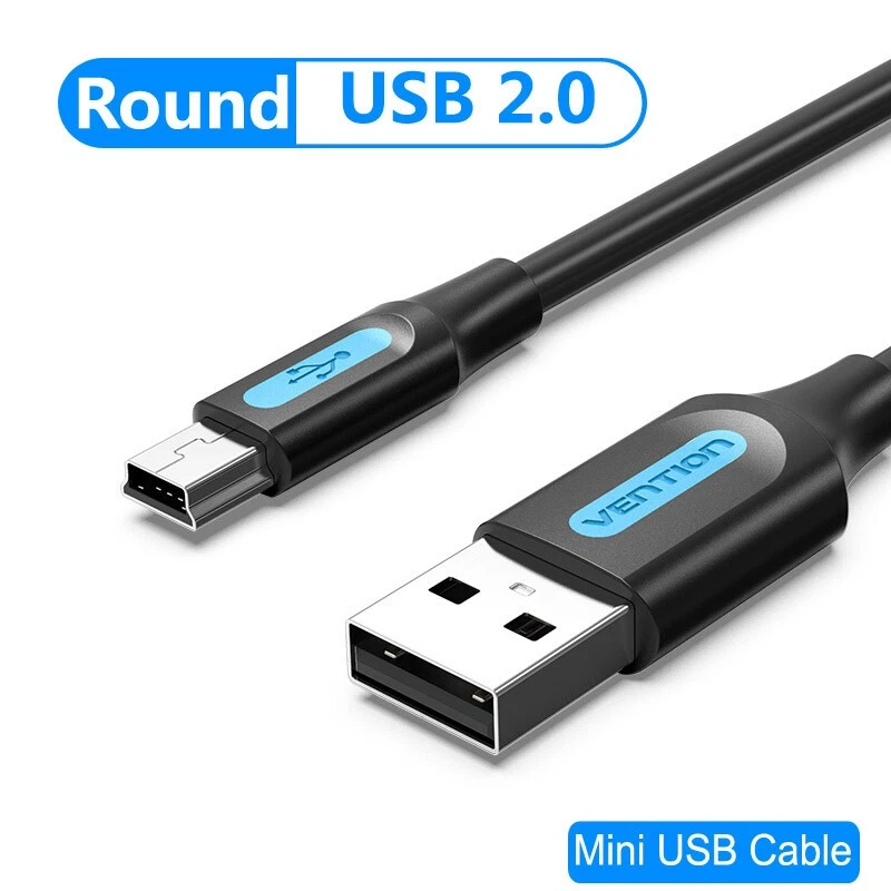Mini USB Cable Mini-B Cord USB 2.0 Charger Cable Hard GoPro Dash Cam Camera GPS - Image 1 of 4