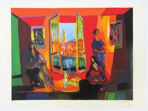 Marcel Mouly(French) Two Women Signed Original Lithograph 15 x 20 - Picture 1 of 4