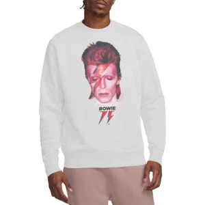 David Bowie Aladdin Sane 75 Sweatshirt, White - Picture 1 of 5