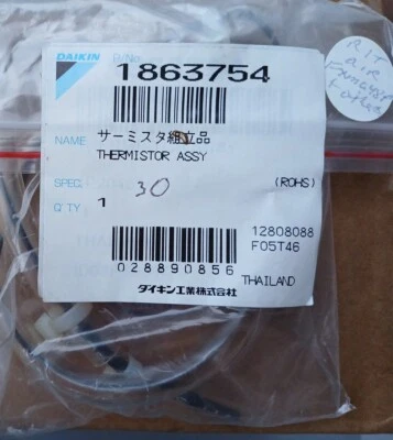 Genuine Thermistor Assy  Daikin Part No 1863754 - Image 1 of 2