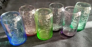 Set 6 Mc donalds Coca-Cola Coke Gläser Dosen Retro - Bild 1 von 1