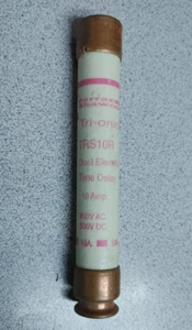 FERRAZ SHAWMUT TRI-ONIC TRS10R 10A 600VAC TIME DELAY FUSE NEW!! QUANTITY!! WOW!! - Picture 1 of 1