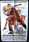 Original Full Sheet Poster for "Cry Baby Killer " - 1958. Jack Nicholson