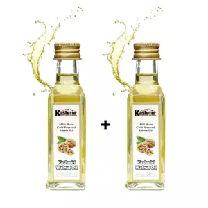Cold Pressed Walnut Oil Twin Pack 50ml + 50ml | Pure & Edible. - Picture 1 of 5
