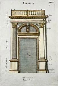 1676 Porta di Corinto, architettura, J.J. Sandrart, Collin, Folio - Foto 1 di 3