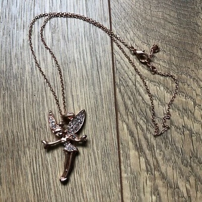 COLLAR CAMPANILLA COLOR COBRE COLECCIONABLE DISNEY 11" MEDALLÓN JOYA Foto 1 de 4