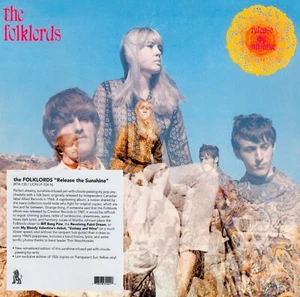 THE FOLKLORDS Release The Sunshine LION PRODUCTIONS Limited Sun Yellow Vinyl LP - Imagen 1 de 2