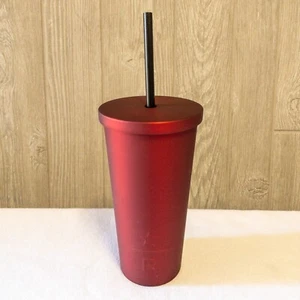 Starbucks Reserve Exclusive Soft Touch Red Burgundy Stainless Steel 16oz Tumbler - Picture 1 of 5