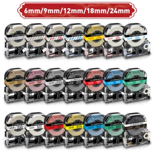 Compatible for EPSON LabelWorks LW-700 LW-600P LW-500 LW-400 Label Tape Ribbon - Foto 1 di 38