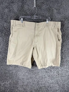 The Foundry Chino Shorts Men's 48 Beige Medium Wash Cotton Stretch High Rise - Picture 1 of 12