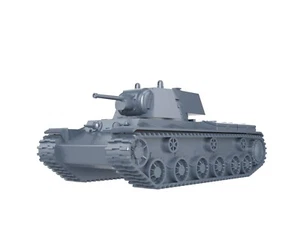 WWII SOVIET USSR - KV-1 HEAVY TANK - 1/48 1/56 1/72 1/87 1/100 3D PRINTED - Imagen 1 de 5