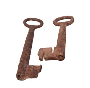 18th Century - Antique Middle Eastern Huge Iron Keys - 2 Pieces - Picture 1 of 6