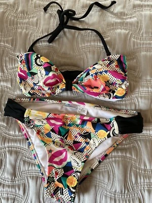 California Waves Women/junior Strapless bandeau Top Bikini swimsuit Small - Image 1 of 4