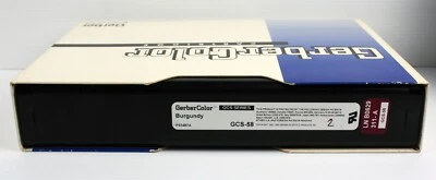 Lámina de transferencia térmica Gerber Edge LE 1 y 2 BURGANDY GCS-58 usada Foto 1 de 2