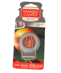 Yankee Candle MACINTOSH Smart Scent Vent Clip For Car Fresh Fall Apple Scent - Picture 1 of 2