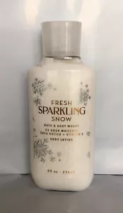 NEW Bath & Body Works FRESH SPARKLING SNOW Body Lotion 8 Oz - Ships For FREE!! - Picture 1 of 1
