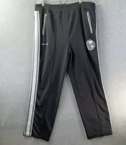 Pantaloni felpati Harlem Globetrotter Platinum FUBU uomo 2XL nero argento righe laterali - Foto 1 di 16
