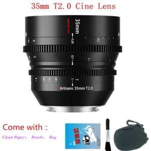 7artisans 35mm T2.0 Large Aperture Full Frame Cine Lens for Sony E FE A9 Camera - Picture 1 of 6