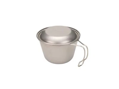 Snow Peak Deep Titanium Sierra Cup with Lid E-314 Camping Outdoor Lightweight - Image 1 of 4