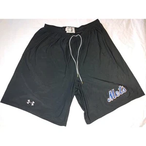 Under Armour New York Mets PLAYER USED Batting Practice Shorts Men's Size XL - Picture 1 of 4