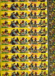 10 Sheriff and Bandit Italian 1960's VARI-VUE Complete SHEET of 70 Lenticulars - Picture 1 of 1