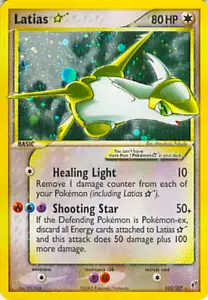 POKEMON EX DEOXYS GOLD STAR HOLO LATIAS #105 TARJETA 2005 imán @ 3""x5" - Imagen 1 de 3