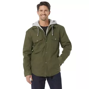 CRAFTSMAN® gesteppte gefütterte Entenjacke aus Baumwoll-Canvas mit Kapuze - XL, neu mit Etikett - od grün - Bild 1 von 8