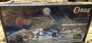 100 Stck. Magnetblöcke Weltraum Erkundung Edition, VORBAU 3D Puzzle Bauspielzeug NEU - Bild 1 von 3