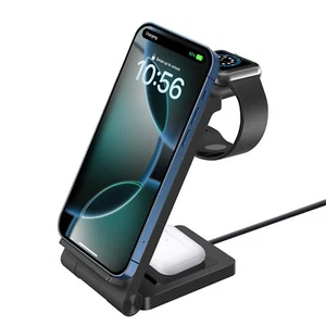 3in1 15W Kabelloses Ladegerät Induktive Ladestation Für Apple Watch 10 iPhone 16 - Bild 1 von 15