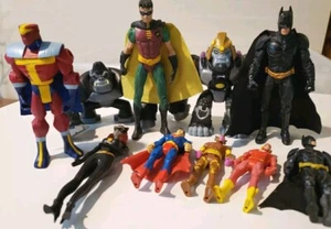 Dc Comics Lot Of 10 Action Figures 4"-6" Gorilla Grodd Catwoman Batman & Robin - Picture 1 of 16