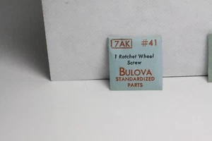 Bulova #41 Screw For Rachet Wheel 7AK 8U - Picture 1 of 1